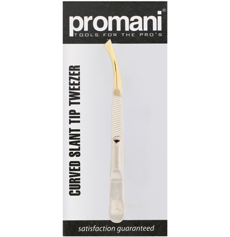 [PR-926] Promani Curved Slant Tip Tweezer