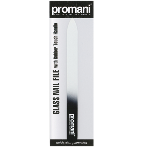 [PR-403] Promani Glass Nail File With Rubber Touch Handle
